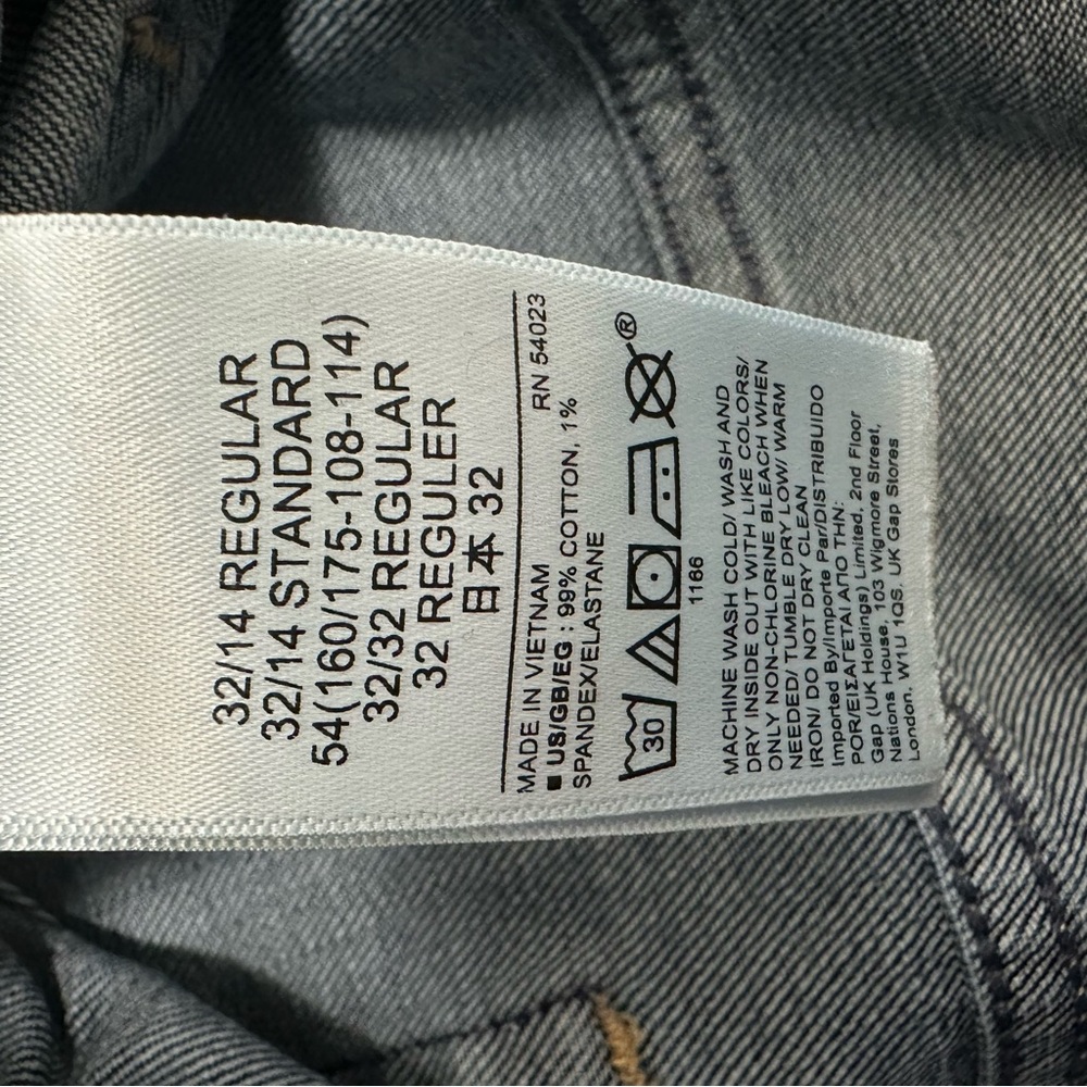 GAP High Rise Cutoff Denim Bermuda Shorts - Indigo High Waist Women's Size 14 - Picture 4 of 7